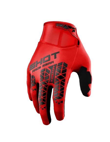 GUANTES SHOT VISION TECH ROJOS