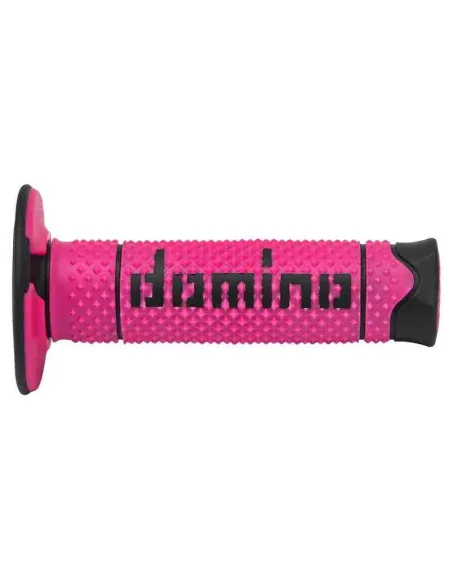 PUÑOS DOMINO BICOLOR FULL GRIP A260 DOBLE COMPUESTO NEGRO ROSA FLUOR