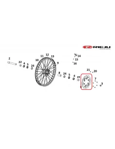 DISCO DE FRENO DELANTERO RIEJU MR PRO 250/300 FLOREADO FLOTANTE