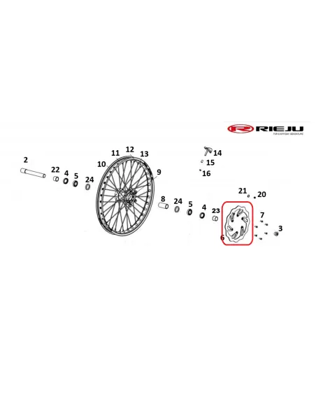 DISCO DE FRENO DELANTERO RIEJU MR PRO 250/300 FLOREADO FLOTANTE