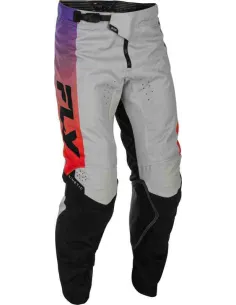 PANTALON FLY RACING KINETIC GRIS ROJO VIOLETA NEGRO