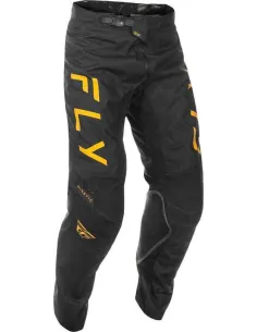 PANTALON FLY RACING KINETIC CENTER NEGRO ORO