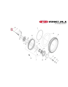 TUERCA RUEDA TRASERA RIEJU AVENTURA RALLY 307