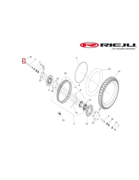 TUERCA RUEDA TRASERA RIEJU AVENTURA RALLY 307