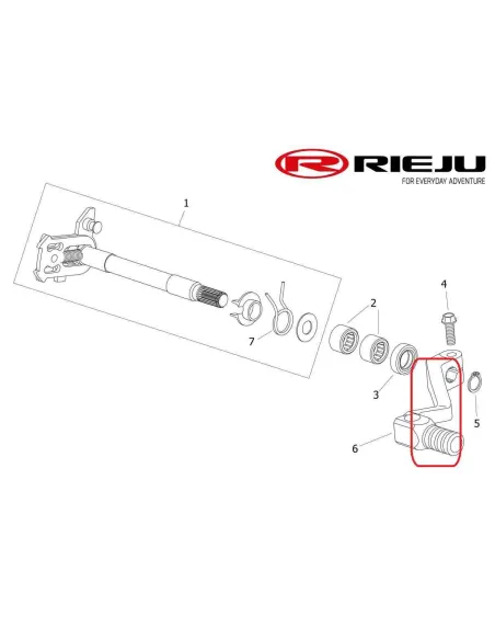 PEDAL DE CAMBIO RIEJU MR 250/300 21- GAS GAS EC 250/300 18-19