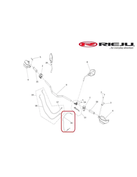 CABLE DE EMBRAGUE RIEJU AVENTURA 307 RALLY