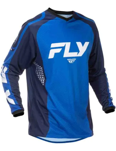CAMISETA FLY RACING F-16 AZUL BLANCO