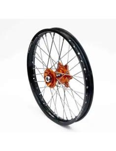 RUEDA COMPLETA DELANTERA RFX EXCEL KTM SX/SXF/EXC/EXCF 03-15 21X1.60 NEGRA NARANJA 2