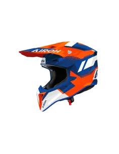 CASCO AIROH WRAAAP VISION NARANJA AZUL GLOSS