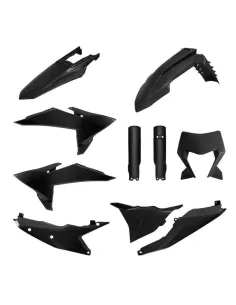 KIT PLASTICOS POLISPORT KTM EXC/EXC-F 2026 NEGROS