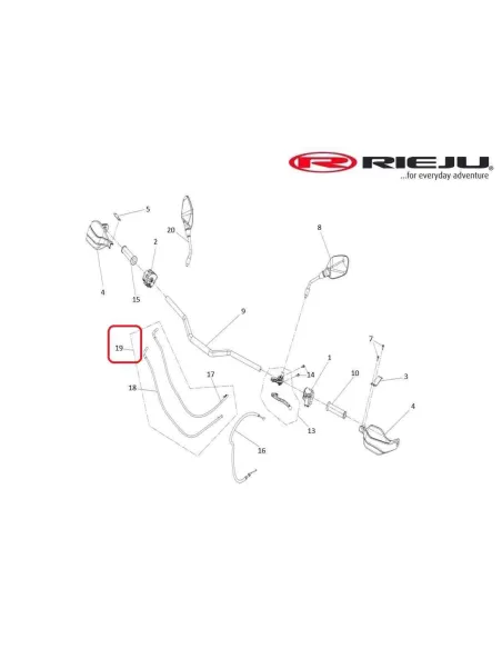 CONJUNTO CABLES DE GAS RIEJU AVENTURA 307 RALLY