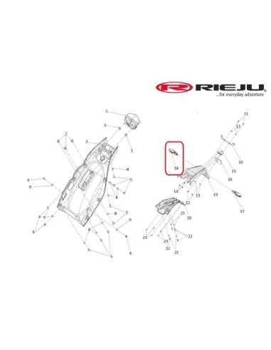 INTERMITENTE TRASERO RH RIEJU AVENTURA RALLY 307