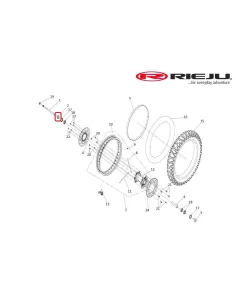 SEPARADOR RUEDA TRASERA RH RIEJU AVENTURA RALLY 307 2