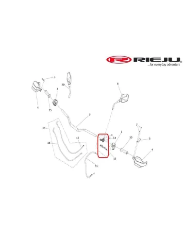 MANETA DE EMBRAGUE COMPLETA RIEJU AVENTURA 307 RALLY