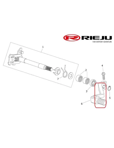 PEDAL DE CAMBIO RIEJU MR 250/300 21- GAS GAS EC 250/300 18-19