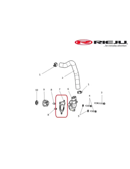 JUNTA TAPA BOMBA DE AGUA RIEJU AVENTURA RALLY 307