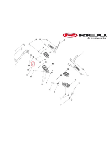 TORNILLO M6x20 RIEJU AVENTURA RALLY 307