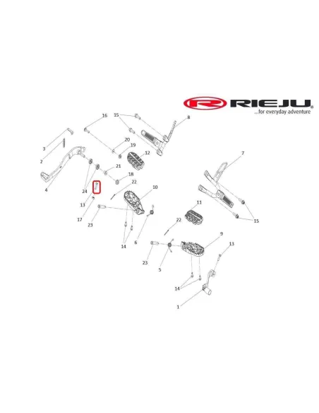 TORNILLO M6x20 RIEJU AVENTURA RALLY 307