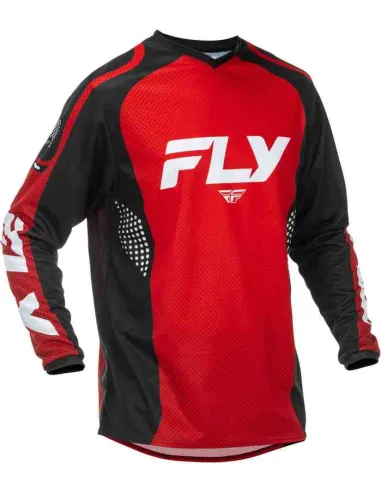 CAMISETA FLY RACING F-16 ROJO NEGRO BLANCO