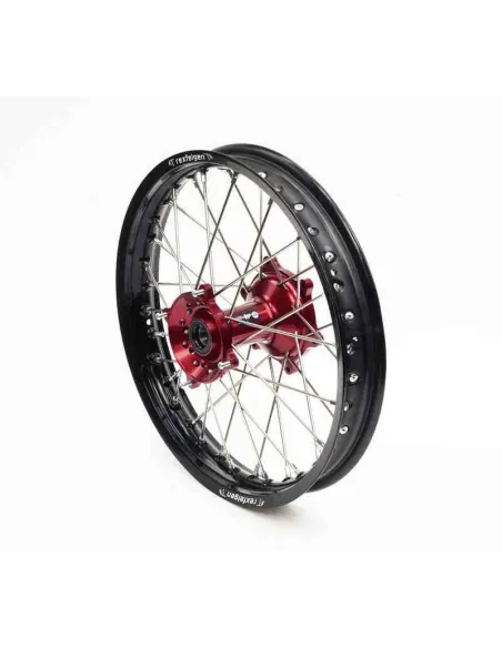 RUEDA COMPLETA TRASERA RFX 18x2.15 FANTIC XX 125/250 22-26 XXF 250/450 22-26 XX 125 2021 NEGRA ROJA
