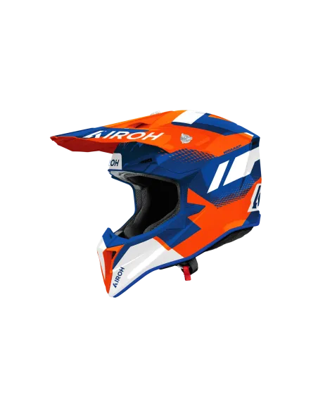 CASCO AIROH WRAAAP VISION NARANJA AZUL GLOSS