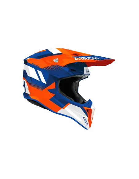 CASCO AIROH WRAAAP VISION NARANJA AZUL GLOSS