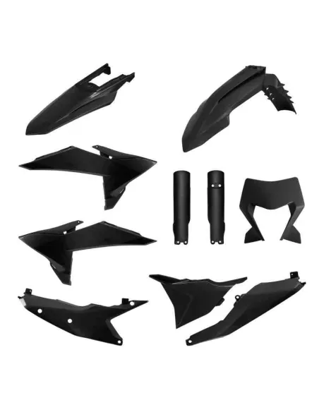 KIT PLASTICOS POLISPORT KTM EXC/EXC-F 2026 NEGROS