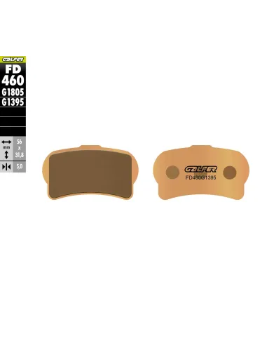 PASTILLAS DE FRENO DELANTERAS GALFER GAS GAS TXT PRO 14-18 MONTESA COTA 300RR 15-