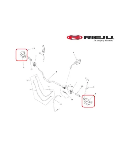 JUEGO PARAMANOS RIEJU AVENTURA RALLY 307
