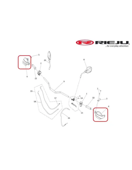 JUEGO PARAMANOS RIEJU AVENTURA RALLY 307