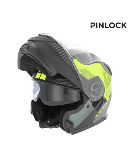 CASCO MODULAR ACERBIS SEREL NEGRO AMARILLO FLUOR