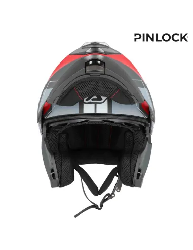 CASCO MODULAR ACERBIS SEREL GRIS ROJO