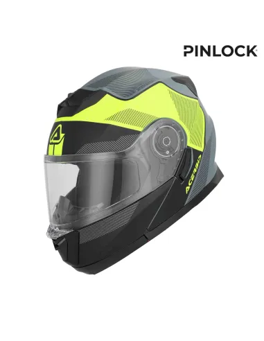 CASCO MODULAR ACERBIS SEREL NEGRO AMARILLO FLUOR