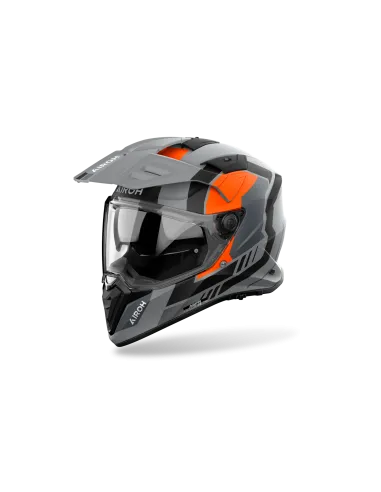 CASCO AIROH BANDIT HORN NARANJA MATE