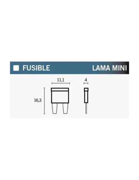 MINI FUSIBLE 10A ROJO