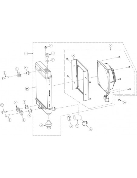 CASQ.ALUMINIO SILENBLOCK FIJ.RAD.