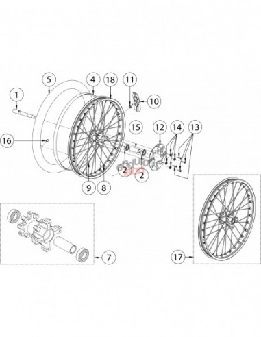 EJE RUEDA DELANTERO ACERO SUSPENSION TECH 2018