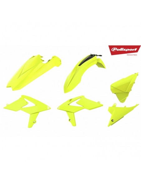 KIT PLASTICOS POLISPORT BETA RR 2T/4T 18-19 AMARILLO FLUOR