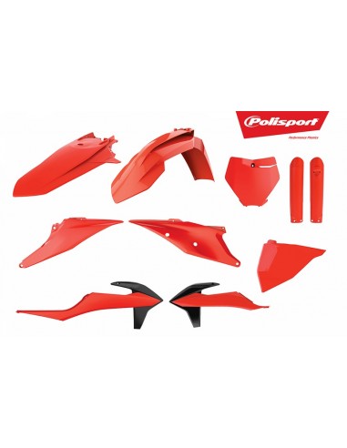 KIT PLASTICOS POLISPORT KTM SX/SXF 19-20 NARANJA FLUOR