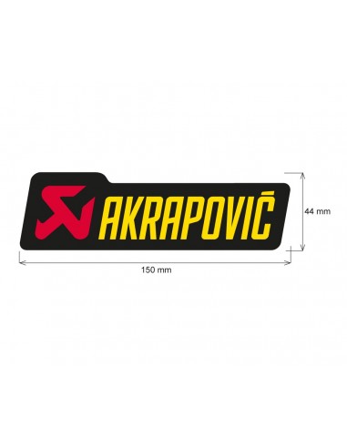 ADHESIVO ANTICALORICO AKRAPOVIC 150X45 MM