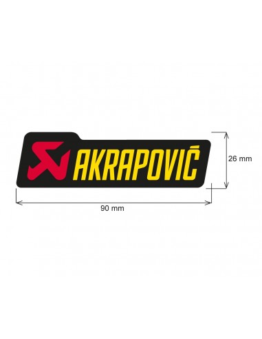 ADHESIVO ANTICALORICO AKRAPOVIC 90X26,5 MM