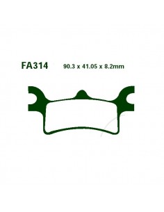 OUTLET PASTILLAS DE FRENO TRASERAS EBC POLARIS MAGNUM 330 03-06 TRAIL BOSS 330 05-12