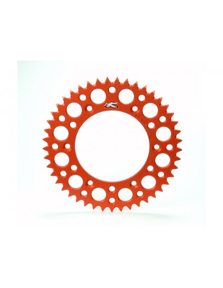 CORONA DE ALUMINIO RENTHAL KTM 125-530 ULTRALIGHT 48 DIENTES NARANJA