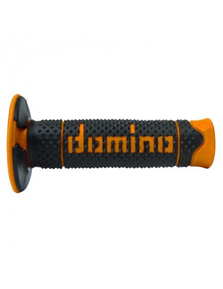 PUÑOS DOMINO BICOLOR DOBLE COMPUESTO NEGRO-NARANJA