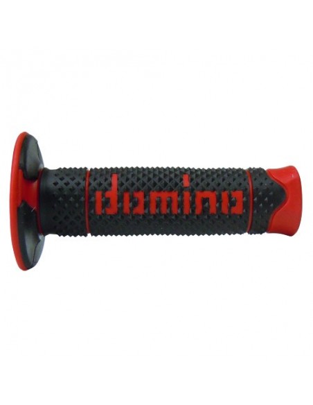 PUÑOS DOMINO BICOLOR DOBLE COMPUESTO NEGRO-ROJO