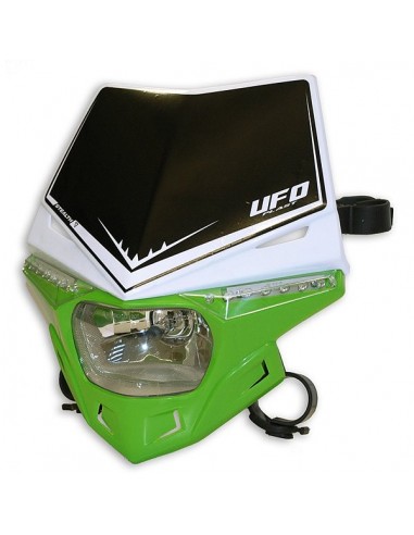 PORTAFARO UFO STEALTH BICOLOR VERDE-BLANCO (HOMOLOGADO)