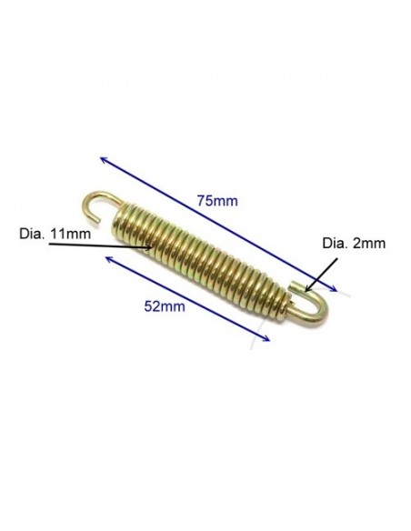 KIT MUELLES DE ESCAPE 75MM PACK 4 UNIDADES
