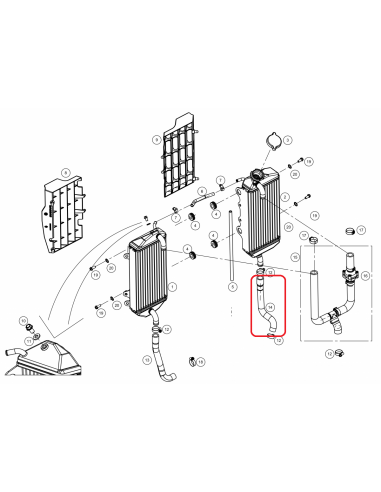 TUBO RADIADOR INFERIOR DERECHO GAS GAS EC 14-19