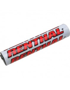 PROTECTOR MANILLAR RENTHAL CON BARRA BLANCO-ROJO