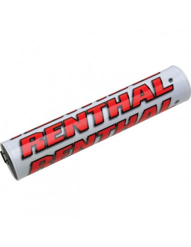 PROTECTOR MANILLAR RENTHAL CON BARRA BLANCO-ROJO